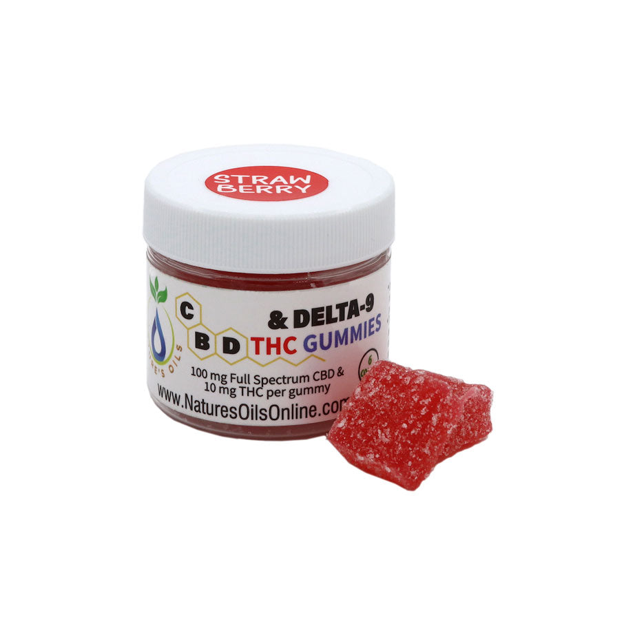CBD & Delta-9 THC Strawberry Gummies 6-count