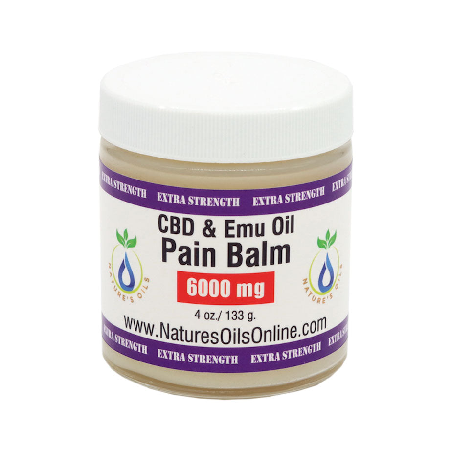 CBD & Emu Oil Pain Balm  6000mg 4 oz.