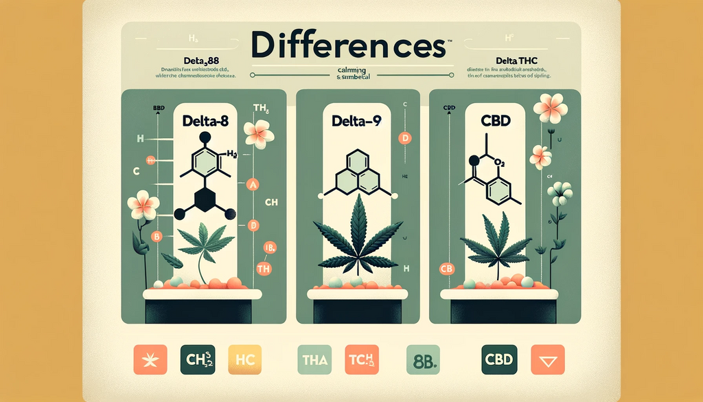 Understanding the Differences Between Delta-8, Delta-9 THC, and CBD in Cannabis-Based Products