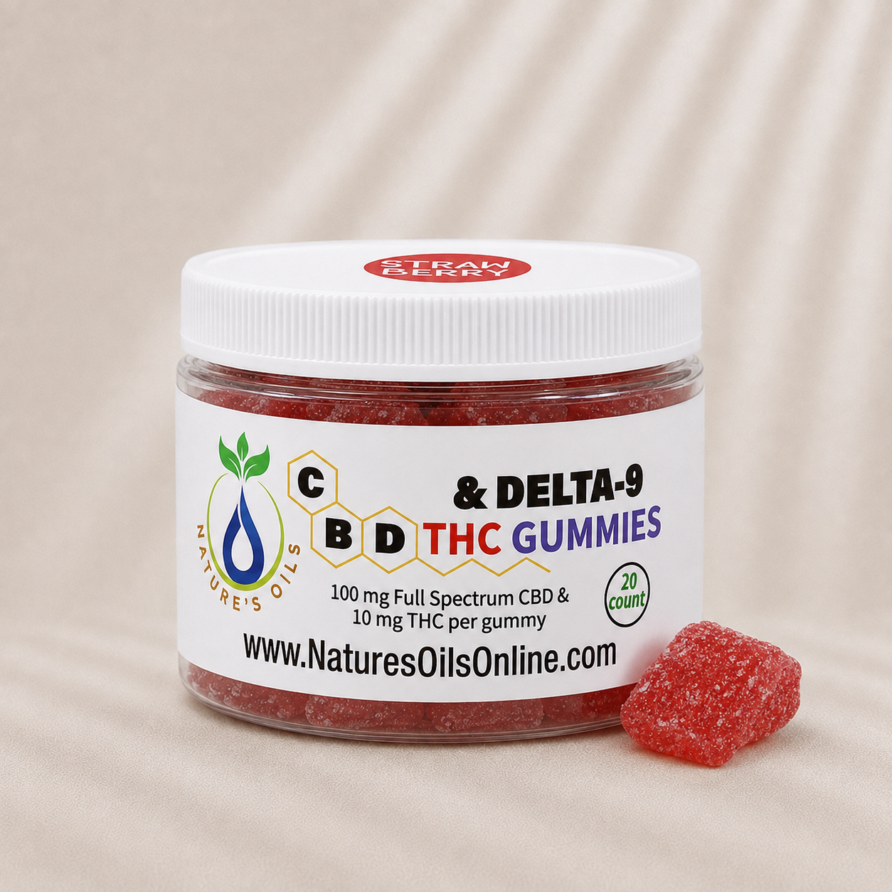 CBD & Delta-9 THC 20cnt Gummies Forney Texas - Nature's Oils