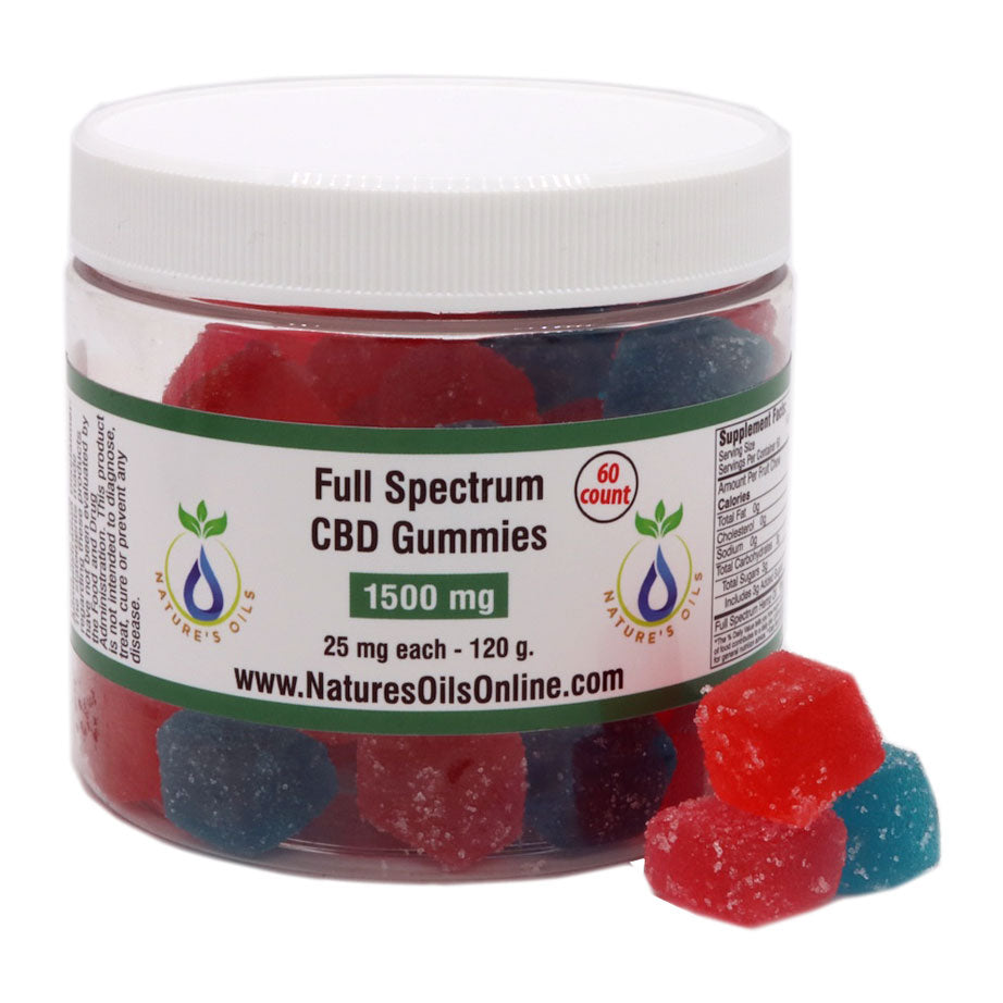 Full Spectrum CBD Gummies 25mg each 60 count