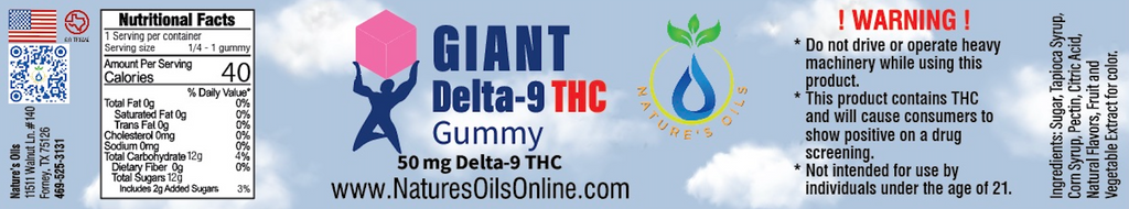 Giant Delta-9 THC Gummies 1-count