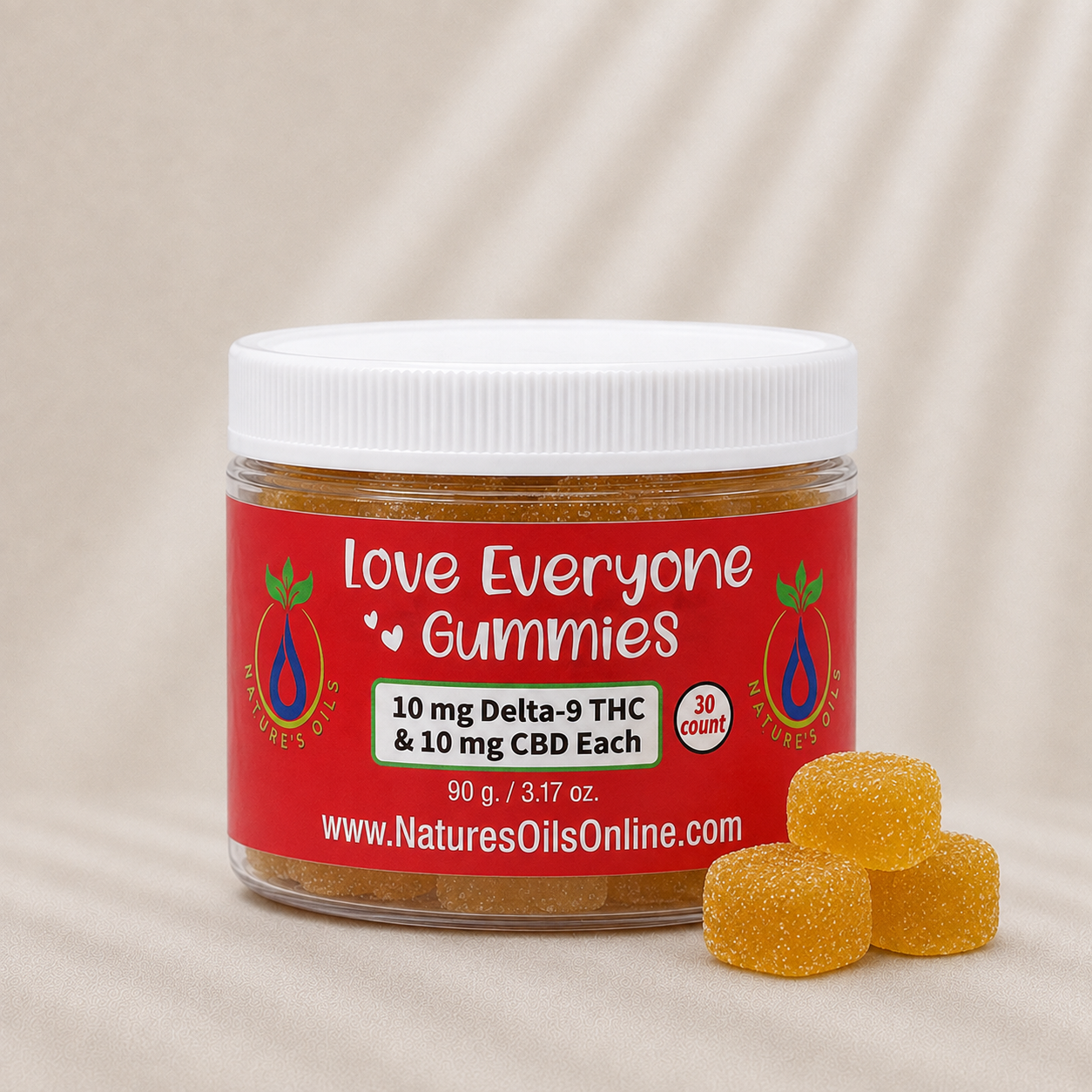 Love Everyone THC Gummies 30-count Citrus | Nature's Oils