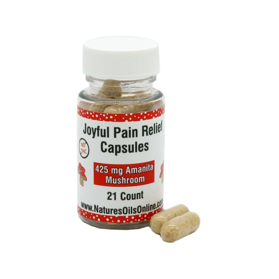 Joyful * Pain Relief Amanita Muscaria Mushroom capsules 21-count