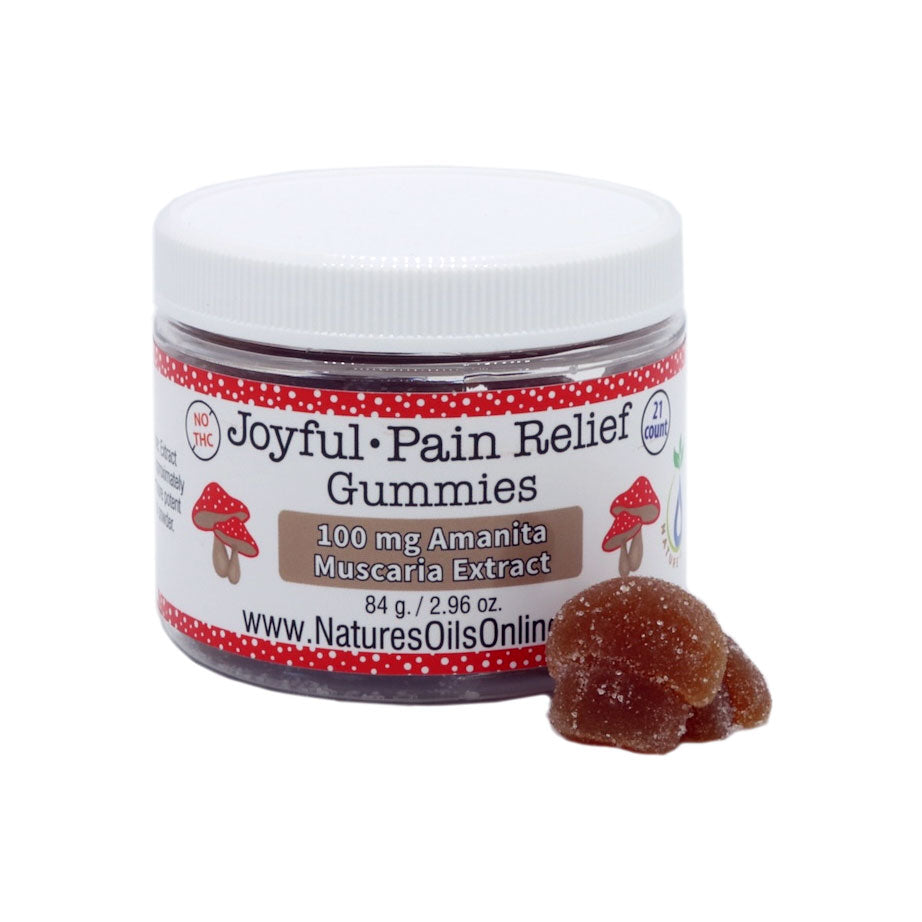 Joyful * Pain Relief Amanita Muscaria Mushroom gummies 21-count