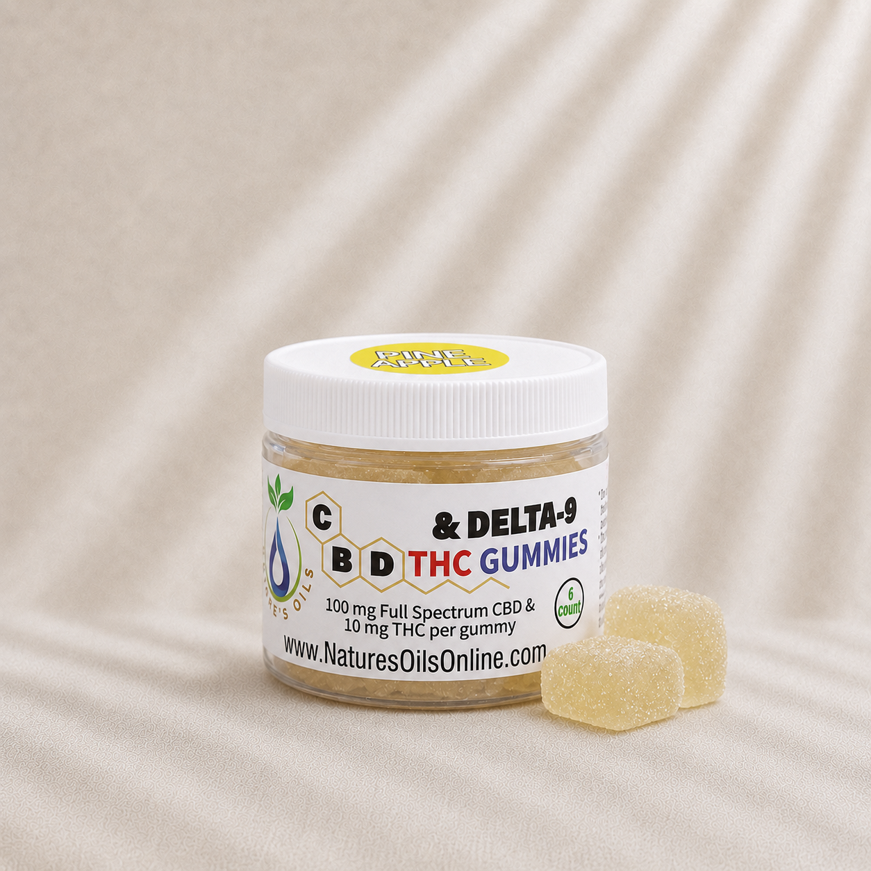 CBD & Delta-9 THC Gummies 6cnt Forney Texas - Nature's Oils