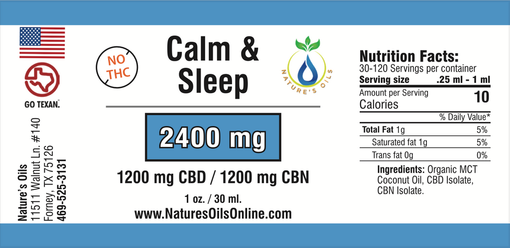 Calm & Sleep Tincture 2400mg