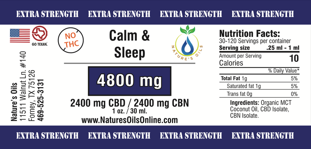 Calm & Sleep Tincture 4800mg