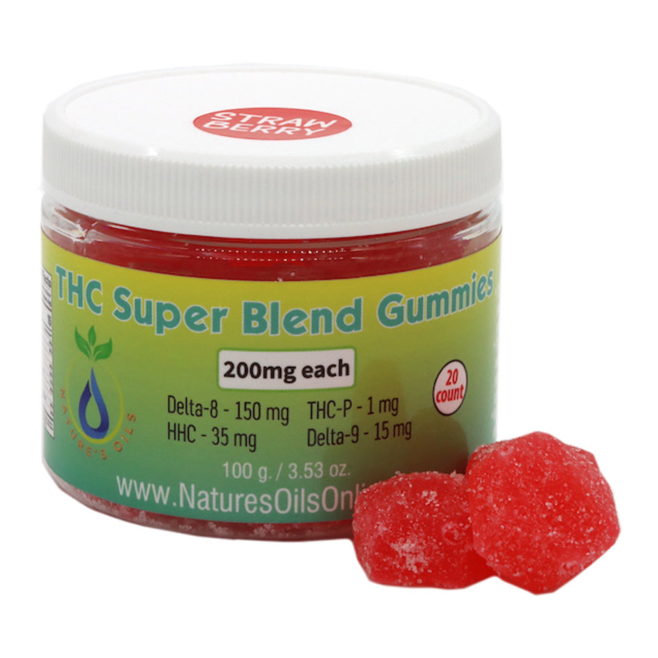 THC Super Blend Gummies 200mg each - 20count