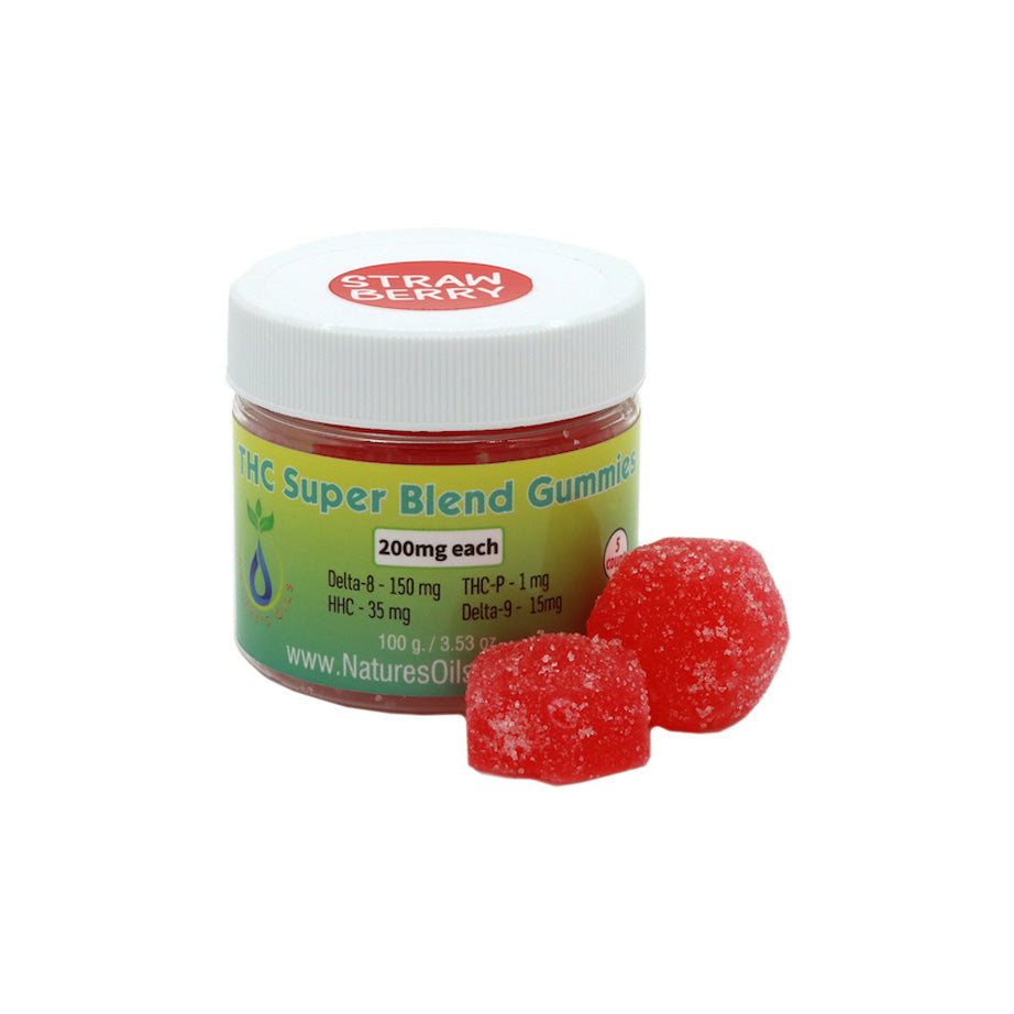 THC Super Blend Gummies 200mg each - 5count