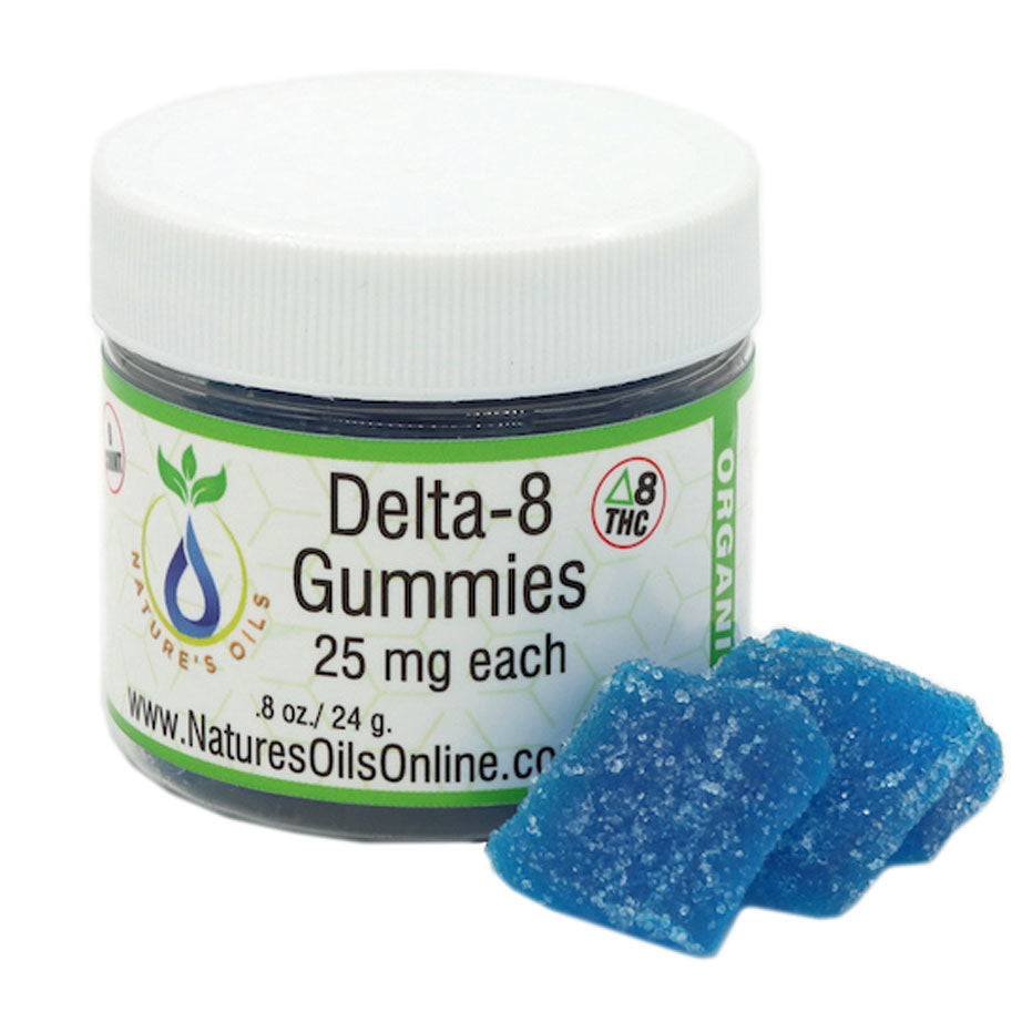 Delta-8 THC Gummies 25mg each  8-count