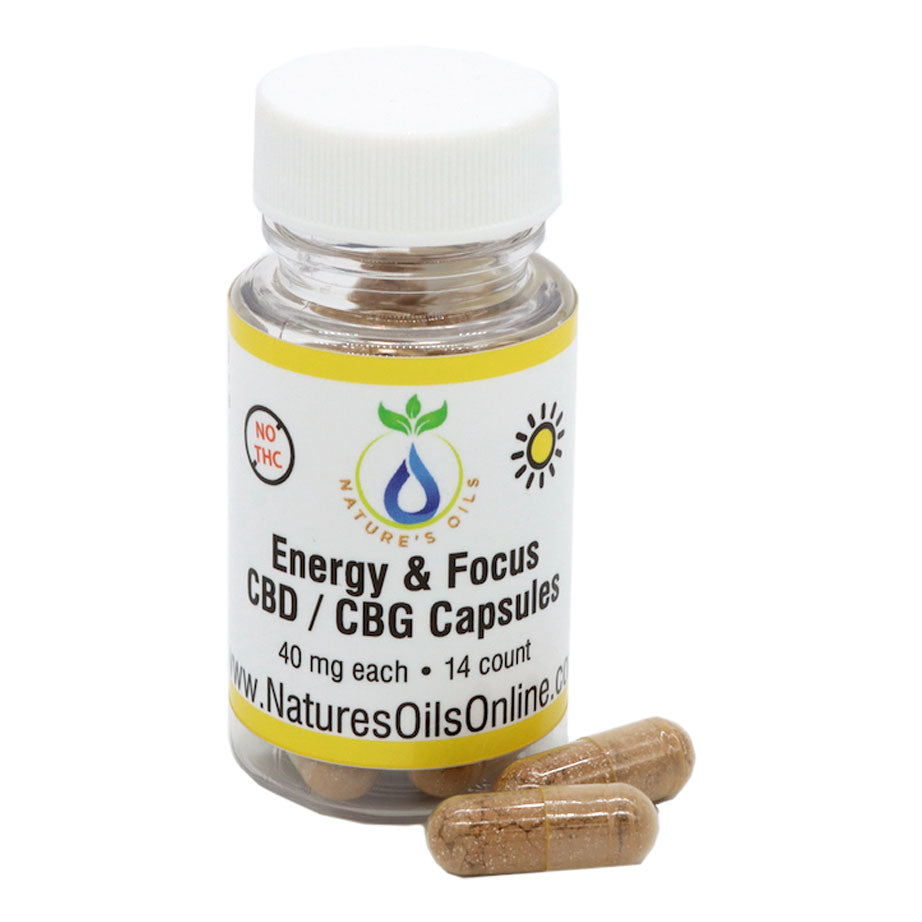 Energy & Focus CBD / CBG 40mg 14-count | Nature's Oils