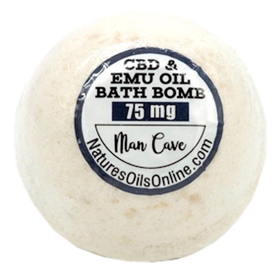 CBD & EMU Oil bath bomb Man Cave 75mg