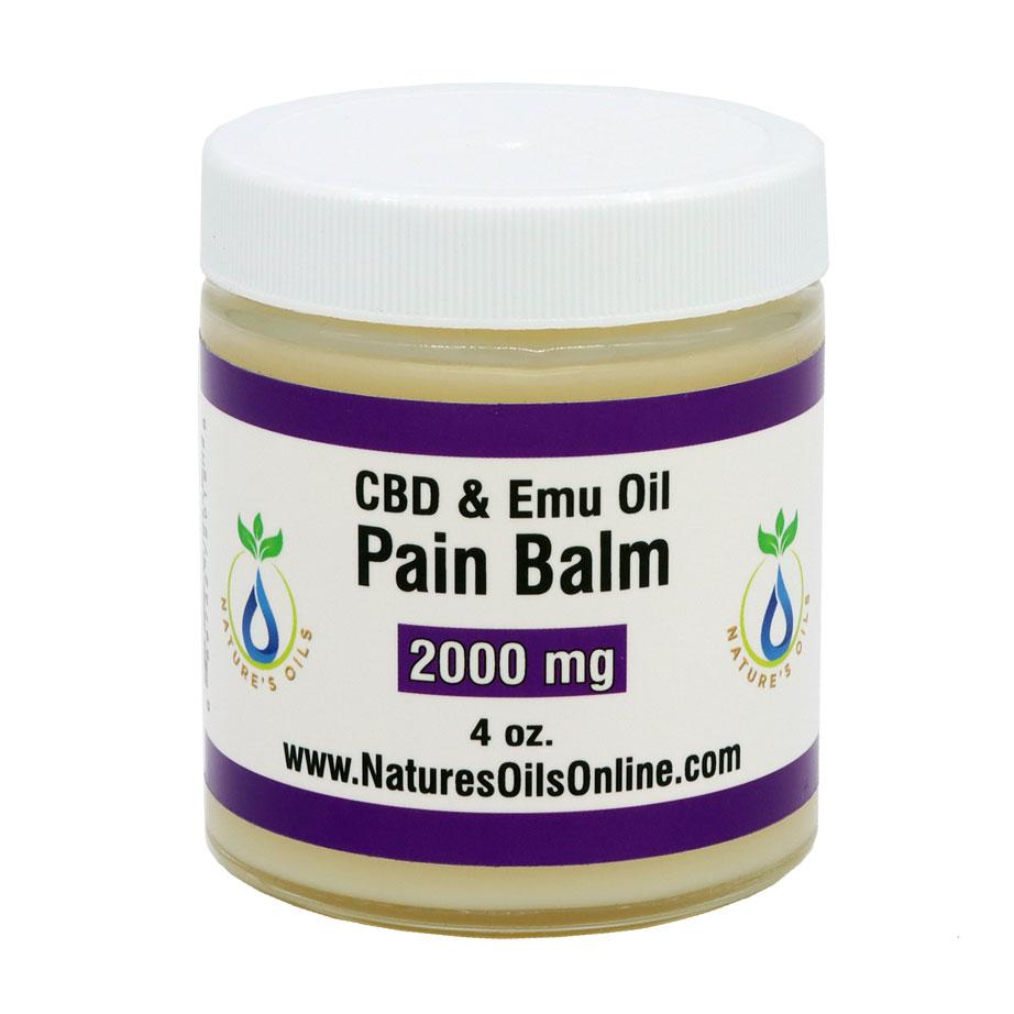 CBD & Emu Oil Pain Balm  2000mg 4 oz.