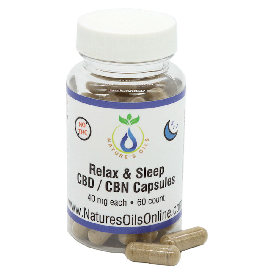 Relax & Sleep CBD / CBN 40mg 60-count | Nature's Oils